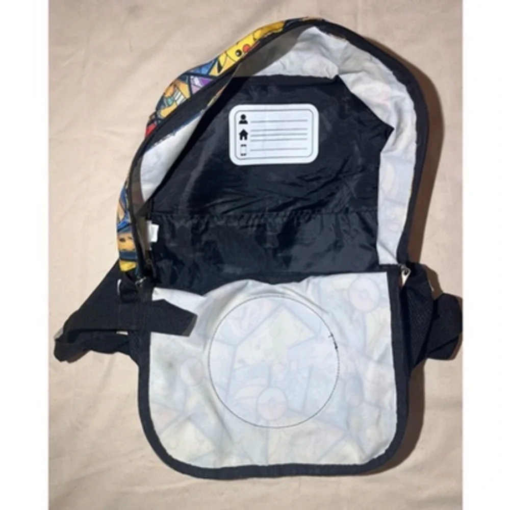 Pokemon Backpack Gold Star Collection Reflective Ink Printing 16x12x6 Bag E83
